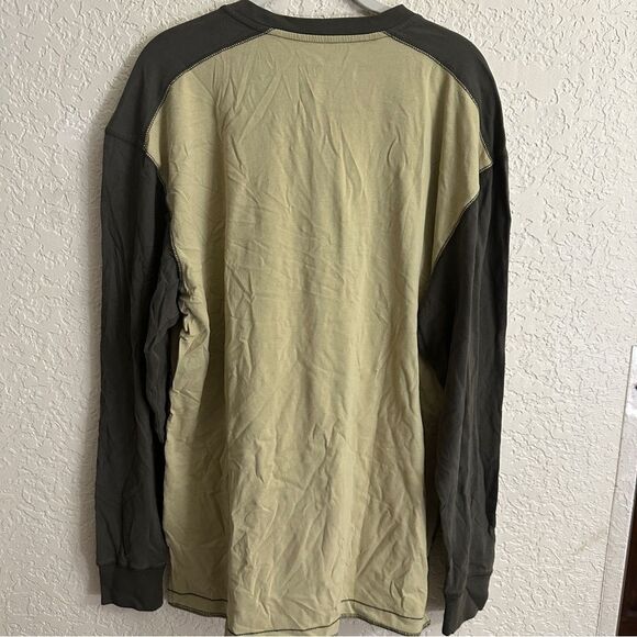 Red Head Two‎ Tone Army Green Raglan Style Long Sleeve Med NWT - Picture 8 of 9